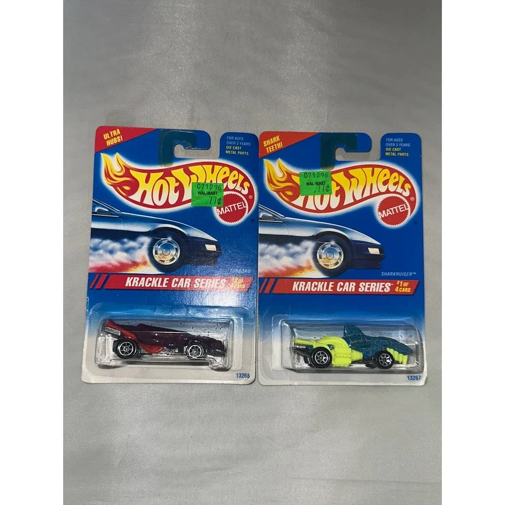 Hot Wheels Krackle Car Series‎ Sharkruiser Turboa Vintage 1994 Diecast Lot of 2